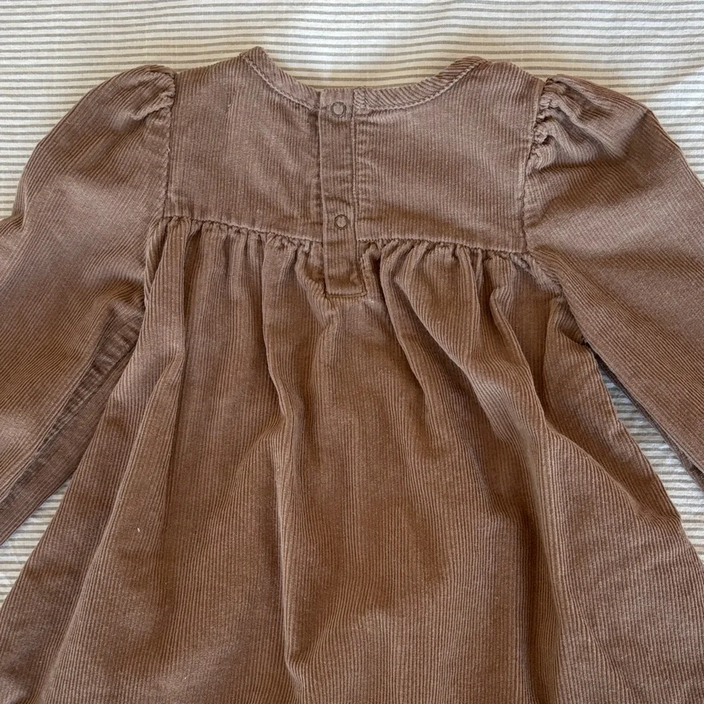 Pehr Corduroy Smocked Dress in Portobello
